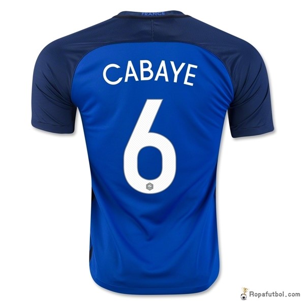 Camiseta Francia Replica Primera Ropa Cabaye 2016 Azul